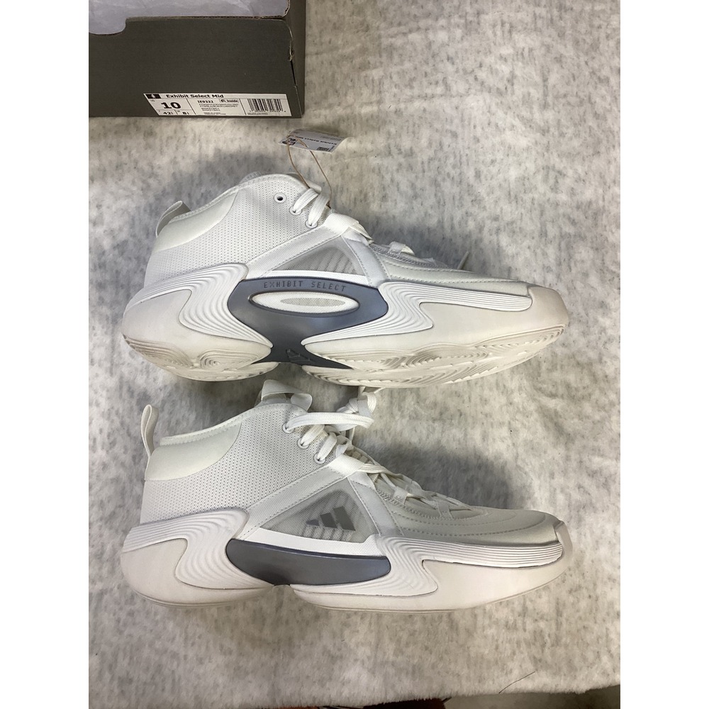 Adidas‎ Exhibit Select Mid Womens Basketball Shoes White Silver IE9332 Size 10